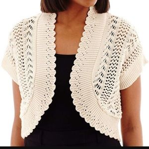 Perceptions Cropped shrug-Size M